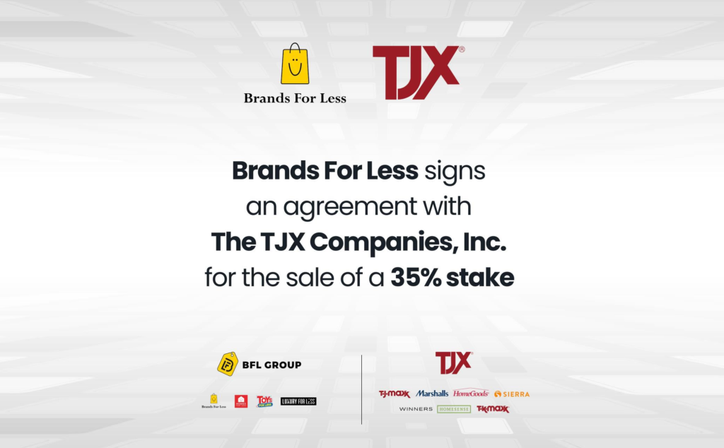 Brands For Less signs an agreement with The TJX Companies